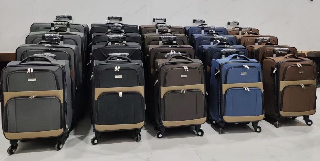 Πολυχρωματική βαλίτσα από υφάσματα Unisex, βαλίτσα από πολυεστέρα.