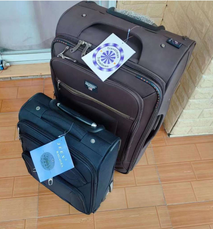 OEM/ODM Λογικό χρώμα 4 τεμάχια Σύνολο ύφασμα μαλακά ταξιδιωτικές τσάντες τροχόσπιτο βαλίτσα βαλίτσα