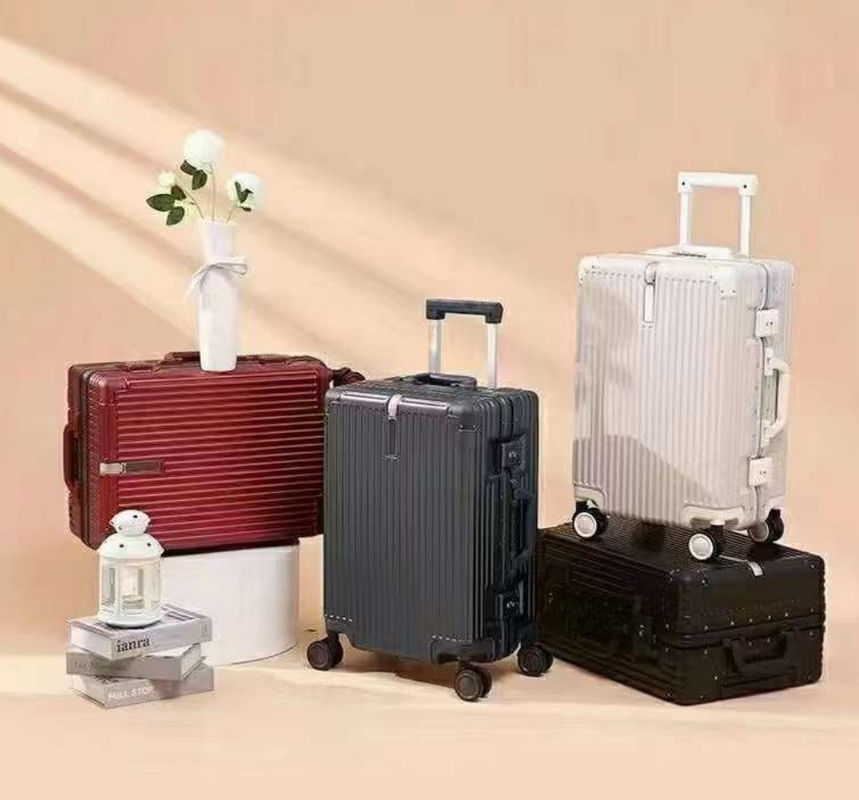 Βαλίτσα μακρινής διαδρομής 20 ίντσες 24 ίντσες 26 ίντσες Αλουμινένιο πλαίσιο Βαλίτσα ταξιδιού Βαλίτσα κωδικού πρόσβασης Wide Handle Trolly Lugga