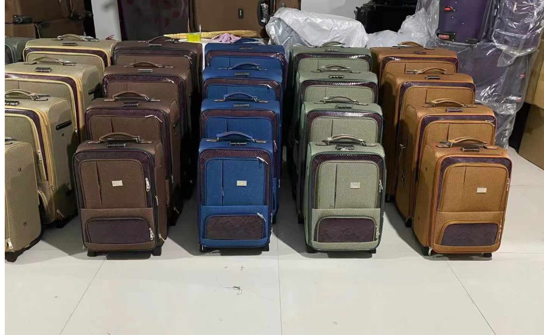 Καφέ 4 τροχούς 3-PC Rolling Eva Trolley αποσκευές Επεκτάσιμο Spinner βαλίτσα σύνολο